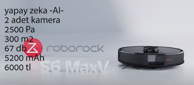 En iyi robot süpürge Roborock S6 MaxV